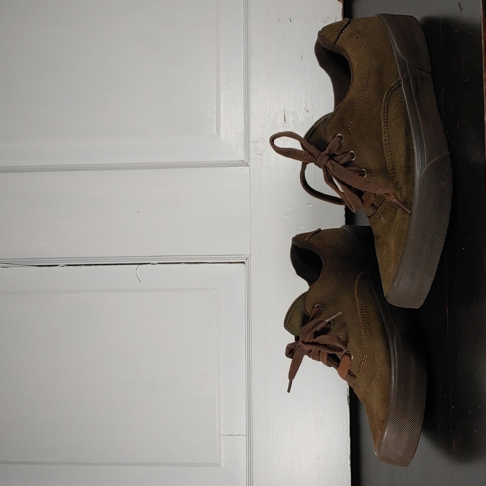 Vintage Olive Green Suede Keds Size 7